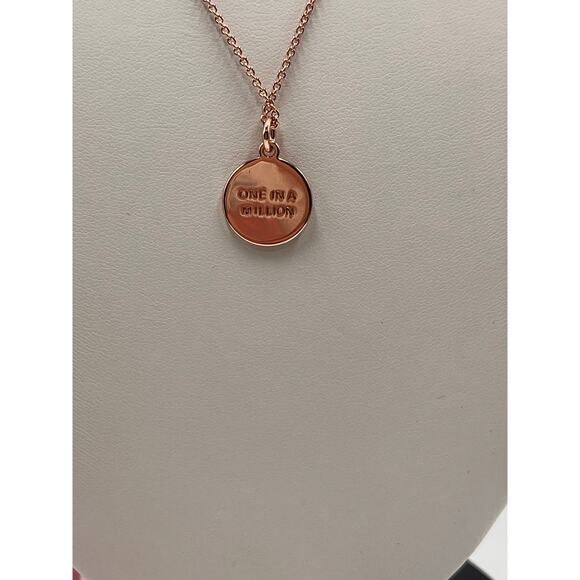 Kate Spade NY Rose Gold-Tone Initial A Disc Pendant One in a Million Necklace - Picture 3 of 9